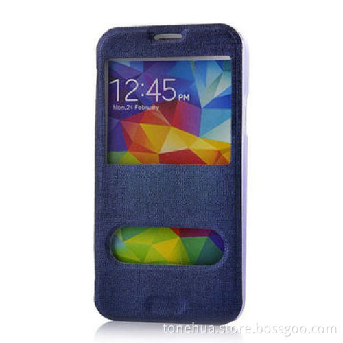 Dual Window S View Flip Case Battery Housing for Samsung S5